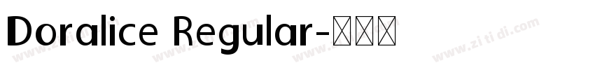 Doralice Regular字体转换